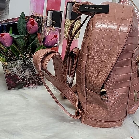 Bebe Fabiola Dusty Pink Backpack NWT main image 5